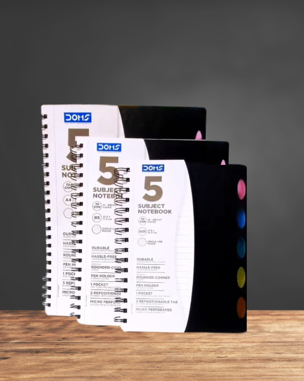 Doms 5 Subject Notebook